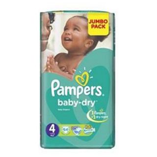 Pampers Baby Dry Size 4 Maxi 7-18 kg 64 Pieces