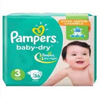 Pampers Baby Dry Size 3 Midi 4-9 kg 36 Pieces