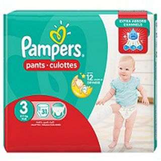 Pampers Pants Size 3 Midi 4-9 kg 31 Pieces