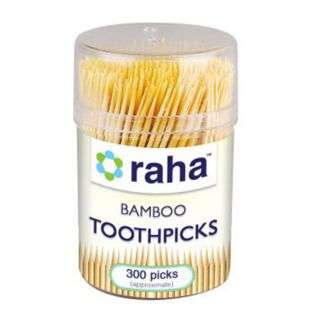 Raha Bamboo Toothpicks 300 Pieces