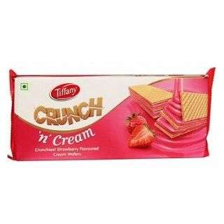 Tiffany Crunch N Cream Wafers Strawberry 76 g
