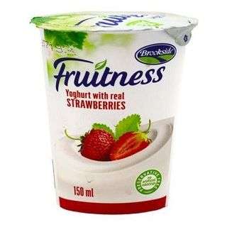 Brookside Fruitness Yoghurt With Real Strawberries 150 ml