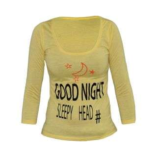 Yellow Womens Printed Top