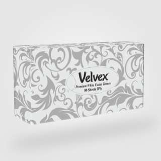 Velvex Premium Edition Silver Facial Tissues - 80 Sheets