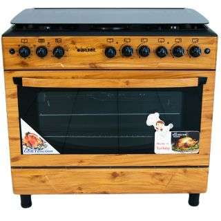 Bruhm BGC - 9642NZ Free Standing Gas Cooker - Wooden