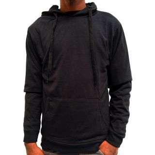 Ori-Unisex Black Solid Hoody
