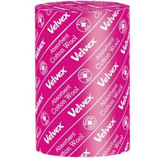 Velvex White Cotton Wool 50 Grams - 12 Pack