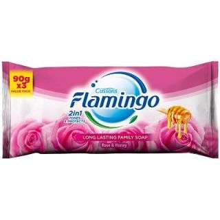 Flamingo Soap Rose & Vitiman E 90 g 3 Pieces
