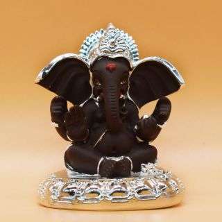 Lord Ganesha-Brown Silver