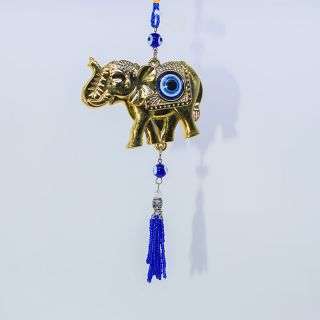 Gold Elephant Evil Eye