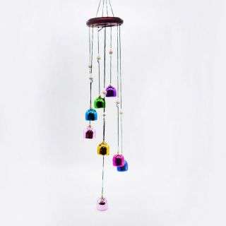 Blue Pink With Small Beards Wind Chimes