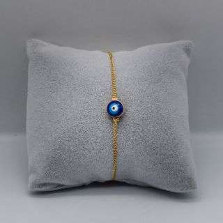 Evil Eye Bracelet With Golden Chain