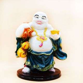Laughing Buddha - Wood Based | Emerald