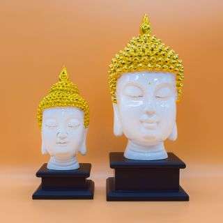 White Head Small Gold Buddha