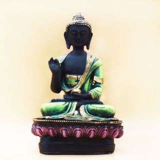 Qautam Buddha - Green Clothe