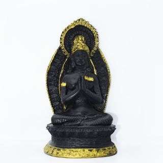 Meditating black Gold Buddha
