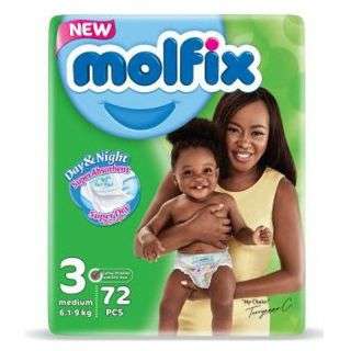 Molfix Day&Night Midi Size 3 – 72 Count