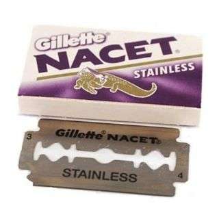 Gillette Nacet Razor Blade Stainless 5 Pieces
