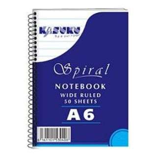 Kasuku Spiral Notebook A6 50 Pages