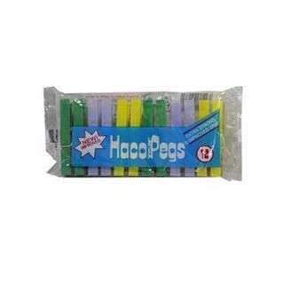 Haco Plastic Pegs 12 Pieces