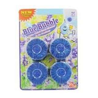 Blue Bubble Toilet Block Lavender 50 g 4 Pieces