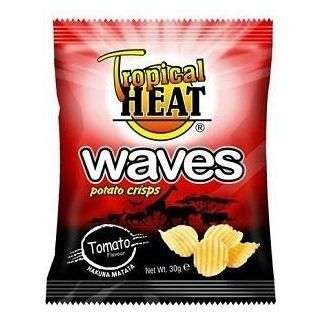 Tropical Heat Waves Potato Crisps Tomato Flavour Salted 30 g