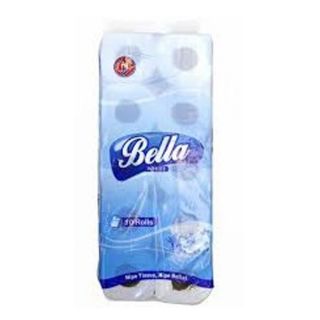 Bella White Toilet Paper 2 Ply 10 Rolls