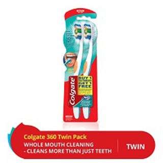 Colgate 360 Base Twin Pack Toothbrush
