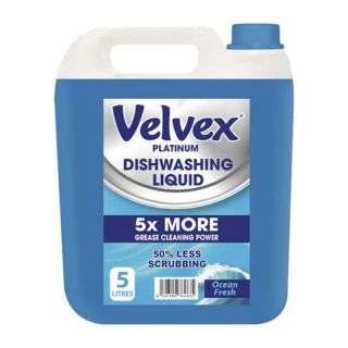 Velvex Dishwashing Liquid Ocean Fresh 5 Litres