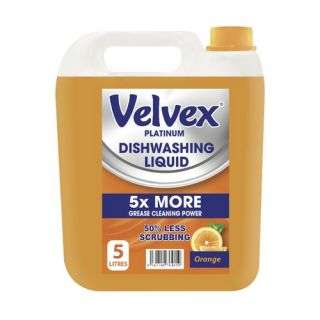 Velvex Dishwashing Liquid Orange 5 Litres