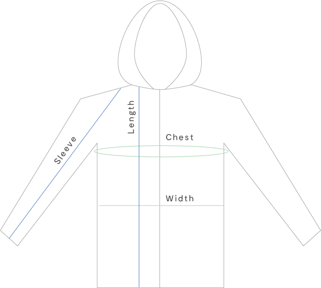 Alladin hoodies size guide